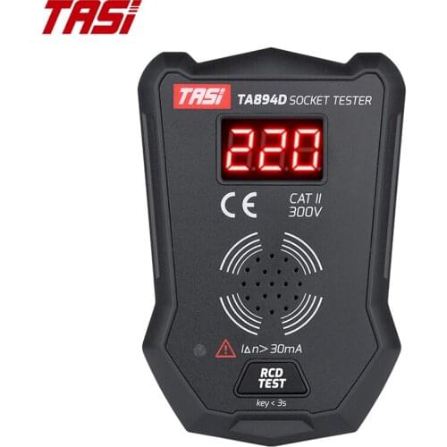 TASI Socket Tester Sockets Outlet Electric Circuit Braker Finder US EU UK Plug Ground Zero Line Polarity Voltage Detector