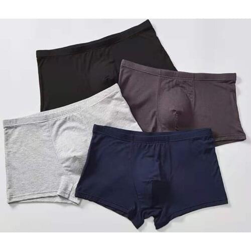 4pcs Mens Boxer Shorts Underwear Sexy Mid Waist Comfortable Breathable Panties Fashion U Convex Pouch Underpants Briefs Boxers