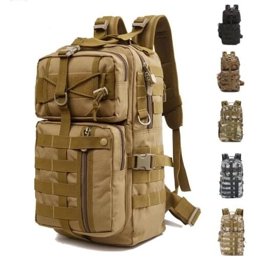 Outdoor Tactical Sports Bag Unisex Travel Trekking Backpack Water Resistant Rucksack Riding Hunting Hiking Camping Backpacks