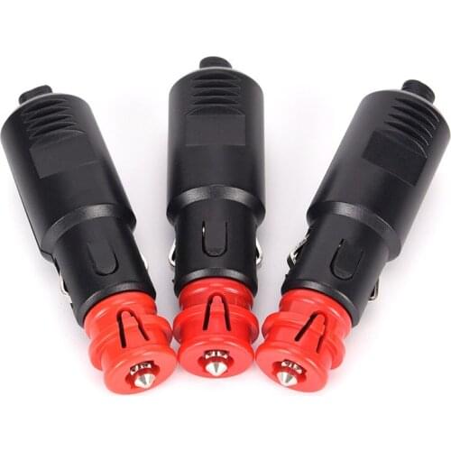 1pc Universa 12V 24V Car Cigarette Lighter Plug Socket Power Plug Connection Male Adaptor Auto Interior Part