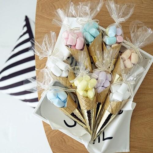 2pcs/ lot Simulation Marshmallow Ice Cream Bucket made from clay