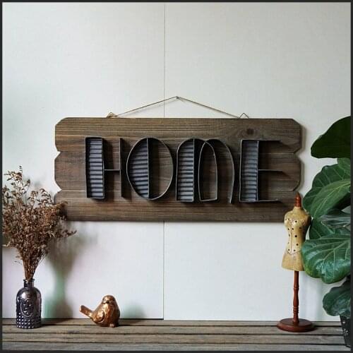 Home and Garden handmade vintage wooden wall plaques