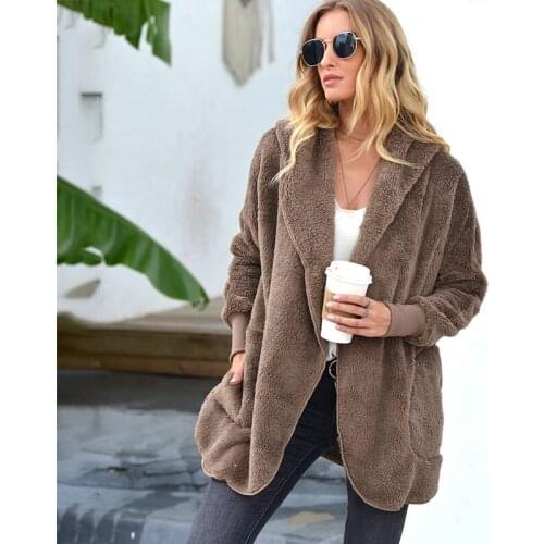 2020 Winter Autumn Fleece Jacket For Women Hooded Female Coats Long Coats Outerwear Warm Thick Female Slim Fit Hoodies Jackets