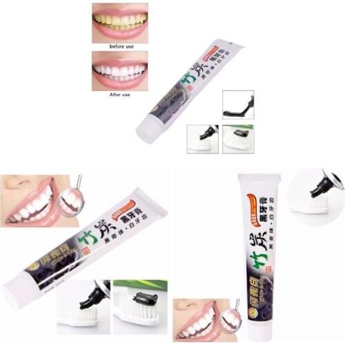 100g Teeth Whitening Toothpaste Bamboo Natural Activated Charcoal Oral Hygiene Toothpaste Tooth Cleaning Removes Stains NN