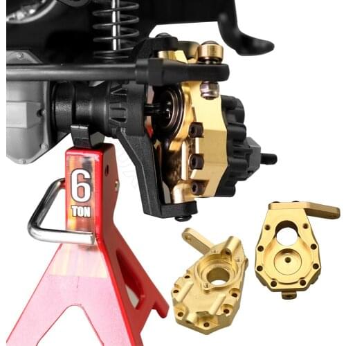 2Pcs Brass Portal Drive Housing Heavy Counterweight for 1/10 RC Crawler Traxxas TRX-4 TRX4 TRX-6 8252 Upgrade Parts