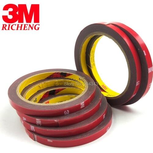 3M 4229P (0.8mm) Double Coated Adhesive Car Body Tape For Bonding Wide Variety Of Automotive Surfaces, Size 8MM x 3M, 1pcs/Lot