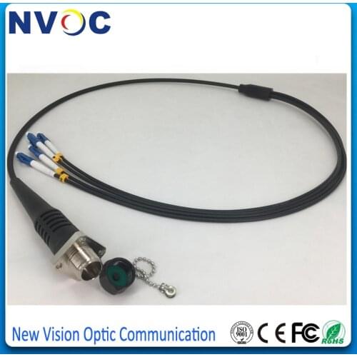 4Core ODC Square(Female) to LC/UPC Fiber Patch Cord Jumper Cable,4C ODC Square(Socket) to LC ST FC SC UPC Fiber Optic Connector