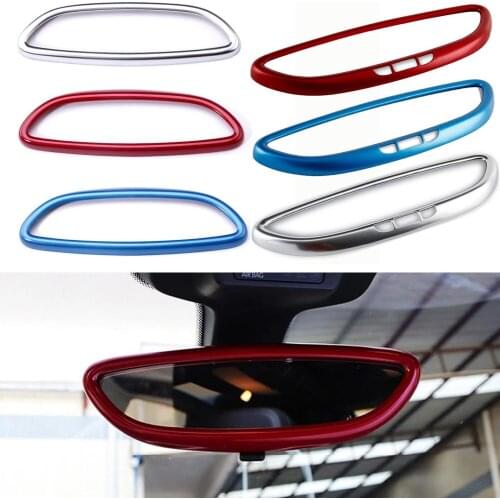 Angelguoguo Car Inner Rearview mirror Cover frame cover trim sticker for Porsche Cayenne Macan panamera