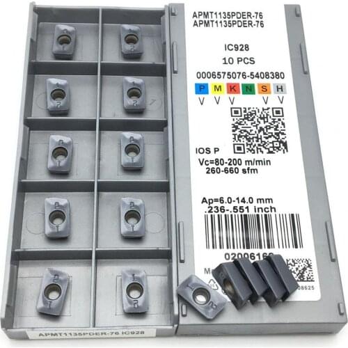 APMT1135PDER 76 IC928 machine tool lathe CNC metal turning machine tool parts accessories boring cutter milling insert APMT1135