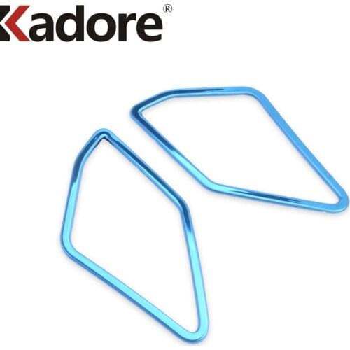 For VW For Volkswagen T-Roc TROC 2017 2018 2019 Stainless Steel Inner A Pillar Audio Speaker Cover Trim Sticker Car Accessories