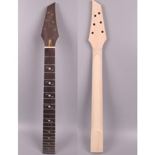 Electric guitar neck 22 fret 25.5 inch solid wood Fretboard 002 inlaid Rosewood Fretboard Bolt On Canada Maple