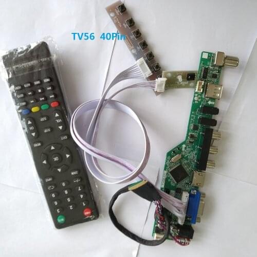 Kit for LP156WH3-TLA3/LP156WH3-TLC3 remote VGA 40pin LVDS 15.6" TV AV Controller board driver Screen panel LCD LED 1366X768