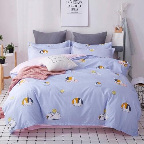 Cats Bedding Set Duvet Cover Set Pillowcase Home Textiles 2/3pcs Bed Linen King Queen Size Dropship