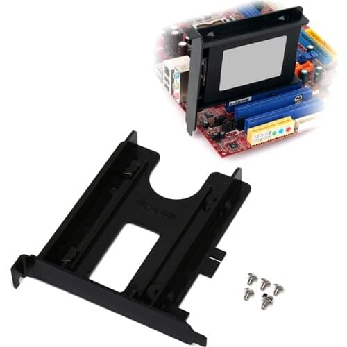 PCI Slot 2.5inch HDD SSD Rear Panel Mount Bracket Hard Drive Adapter Tray Caddy
