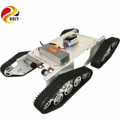 DOIT Metal Smart Tank Chassis T900 with ESP8266 and WiFi Video Remote Control Transmission for VR Shoot RC Tank Toy