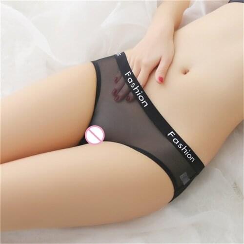 Fashion Mesh Sexy Lingerie Womens Underwear Transparent G-string Low Waist Panties Seamless Sexy Lingerie Bielizna Erotyczna