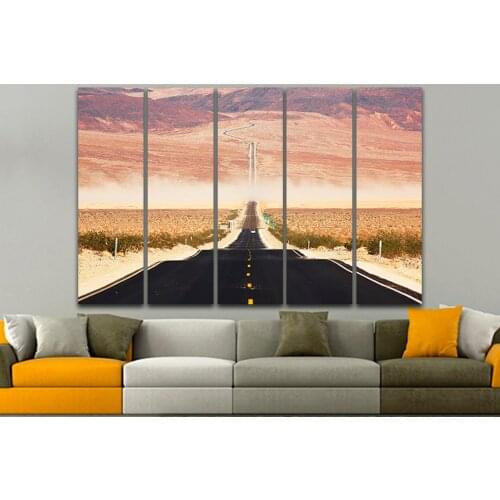 Modular 5 Pieces Natural Scenery Canvas Painting Home Decor Highway Pictures Modern Print Posters For Living Room Wall Art Frame