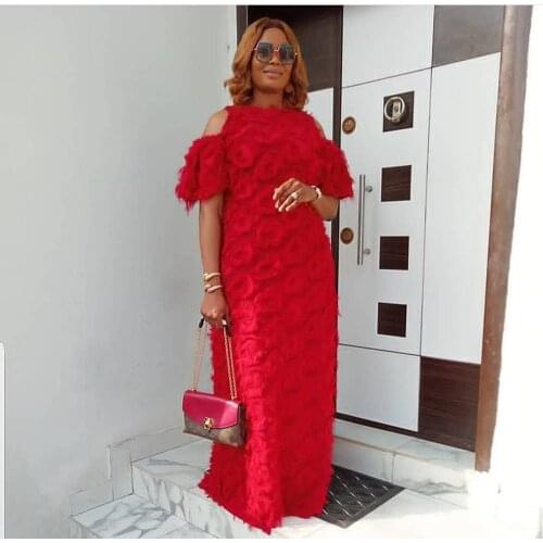 New style African Women clothing Dashiki fashion Special wool fabric loose long dress size XL XXL FH834