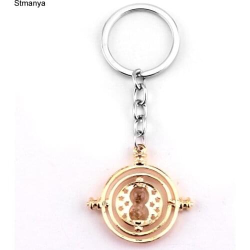 New Metal Keychain Men Women Car Key Chain Fashion New Party Gift jewelry Hourglass New Key Holder K1314