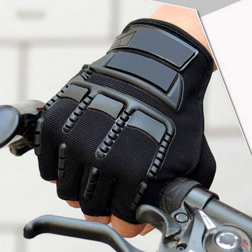 1 pair Men Biking Combat Half Finger Anti-slip Outdoor Sport Gloves Military Tactical Gloves for winter autumn
