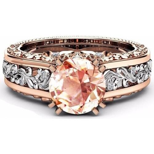 Luxury Brand Rose Gold Ring Womens Rings For Women Promise Ring Love Ring Girls Rings Women Jewelry Ring Size 5 Engagement Rings