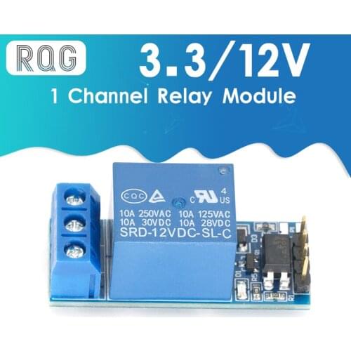 With optocoupler one 1 channel relay module 12V, fully compatible with 3.3V and 12V Signal, relay control