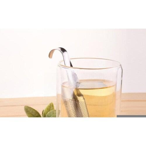 1pcs Steel Tea Strainer Infuser Steel Tea Pipe New Tea Filter Cup Accessories Kitchen Strainer Hangingtea A5W4