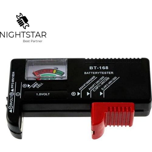 Battery Tester New Indicator Universal Battery Cell Tester AA AAA C/D 9V Volt Button Checker battery tester BT168