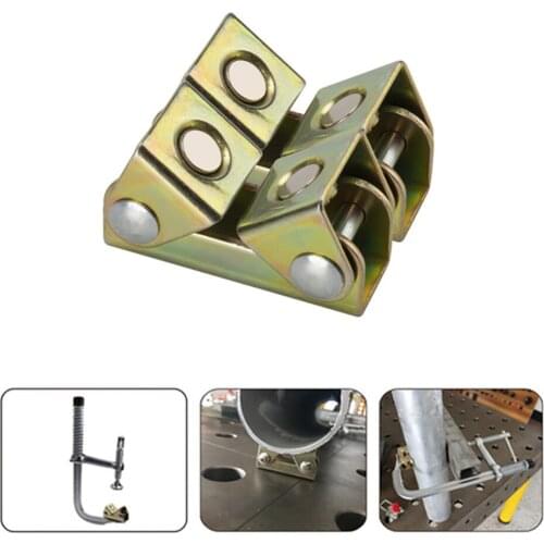 V Type Welding Clamps Holder Suspender Fixture Adjustable V Pads For Doors Tool Boxes Windows