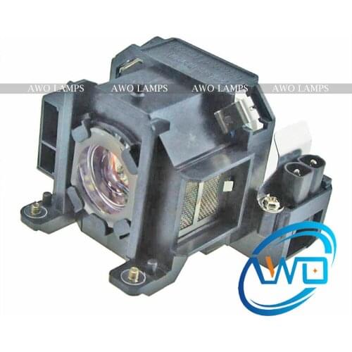 AWO Replacement V13H010L38/ELPLP38 Projector Bare Lamp With Housing For Epson EMP-1715, EMP-1700, EMP-1707, EMP-1710, EMP-1717