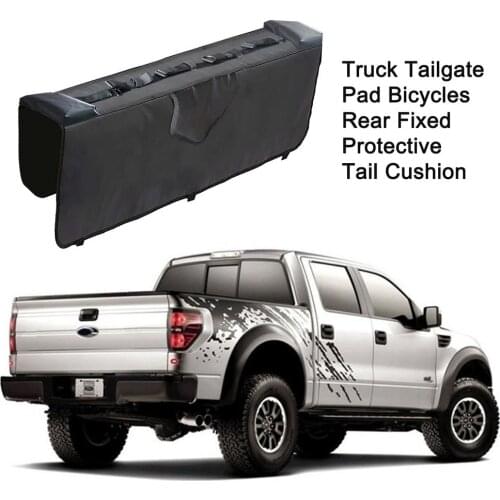 Tailgate Cover Protection Pad Mountain Bike Pick-up Pad With 5 Bike Frame Fixing Straps For Truck Accessories For Bicycle