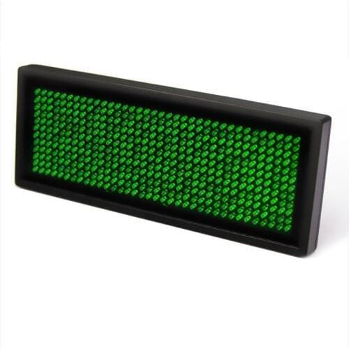 Green LED name badge sign Scrolling advertising with USB Programming * Window 8 Compatible
