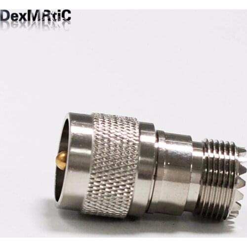 1pc UHF Male Plug switch UHF Female Jack RF Coax Adapter convertor straight Nickelplated NEW wholesale