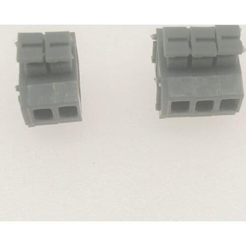 100Pcs/lot 235-3.81/5.0/7.5mm 1Pin Spring Type Quick Wiring PCB Terminal Block Connector
