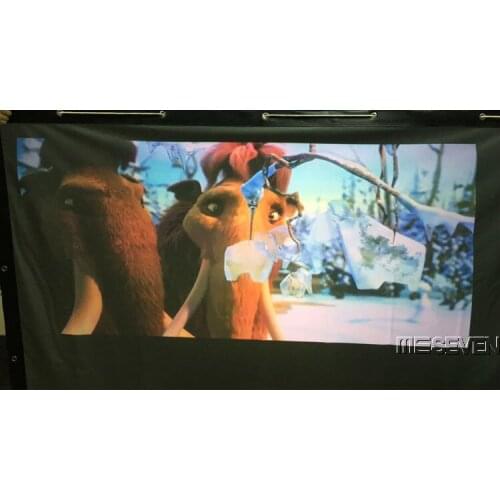 120 Inches 4:3 Wall Mounted Fast Fold Rear Projection Screen Curtain Back Film for Any 3D HD LED Android Projectors Projection