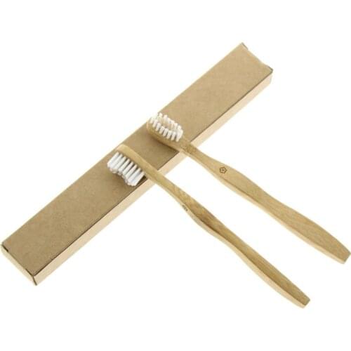 2Pcs/Set Environmentally Eco Friendly Travel Home Hotel Kid Children Oral Care Clean Tool Product Tooth Brush Bamboo Toothbrush