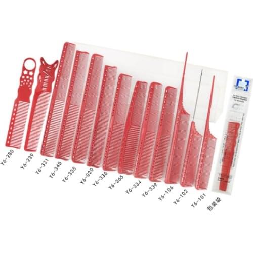 12pcs Hairdressing Combs Multifunctional Hair Design Hair Detangler Comb Makeup Barber Haircare Styling Tool Set