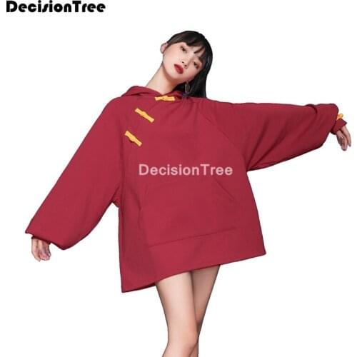 2021 chinese traditional sweatshirts qipao hoodies women soft simple all match leisure pullovers qipao womens cheongsams