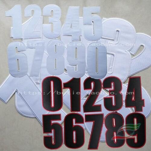 22CM Tall Digital Cloth Patch Jersey Number Badge Back Sticker DIY Embroidered Armband A132