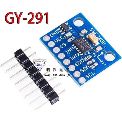5PCS GY-291 ADXL345 digital tri-axial acceleration due to gravity gradient module IIC/SPI transmission