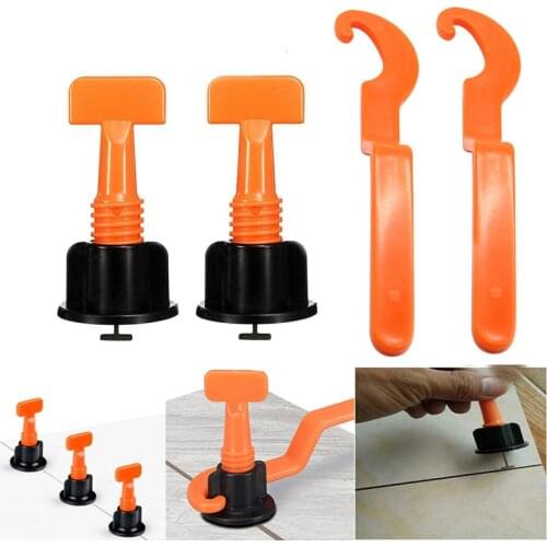 50/151/253PCS Level Wedges Level Tile Spacer Locator With Wrench Construction Tool Parts For Flooring Wall Flat gaskets Tile Spa