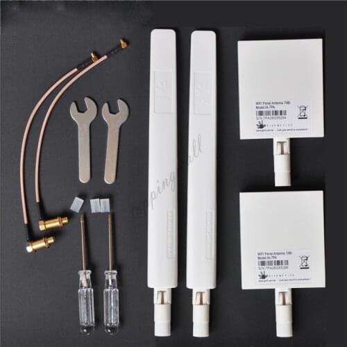 ARGtek DJI Phantom 4 PRO & PRO+ 2.4G 7dBi *2+ 5.8G 10dBi *2 WiFi Range Extender Antenna Combo
