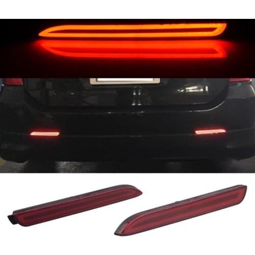 Car Red LED Rear Bumper Turn Signal Lamp Reflectors Fog Brake Tail Light Fit for Toyota RAV4 Avalon Lexus RC350 GX470 RX300 IS-F