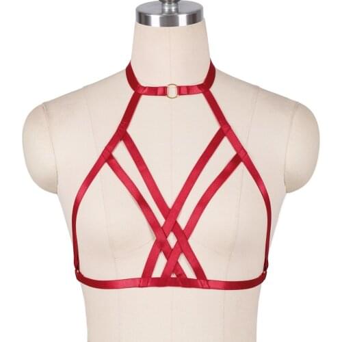 Bdsm Erotic Lingerie Harness Fashion Harajuku Sexy Women Stocking Belt Goth Body Cage Bra Sword Belt Womens Underwear Rave Wear