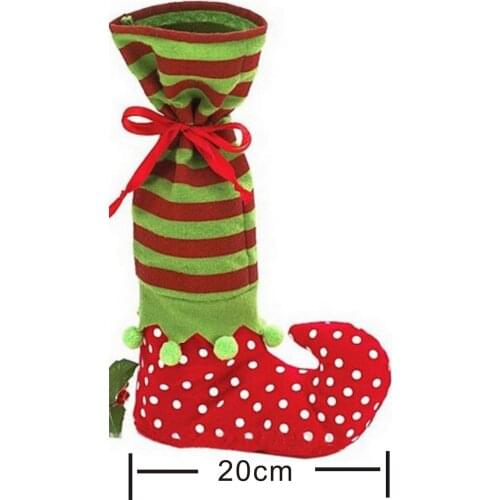 Free shipping Christams Stockings New Year Candy Bag Christmas Decoration Gifts Santa Socks Christmas Ornament