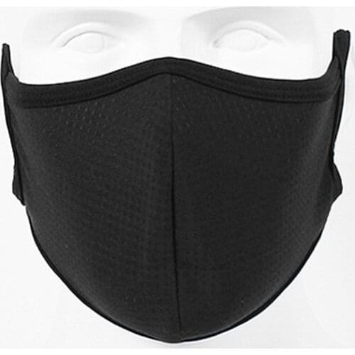 Black Mesh Face Mask For Men Sports Breathable Fabric Washable Face Masks Masque Pm2.5 Dust-proof Maske Facemask No Decoration