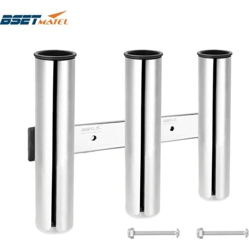3 Tubes Link stainless steel 316 fishing rod holder fishing rod rack socket for marine fishing box kayak boat yacht