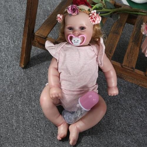 20inch/24inch Reborns Doll Opened-Eyes Baby Girl Doll Nurturing Doll Gift for Baby Realistic Doll Handmade Toy Soft Body