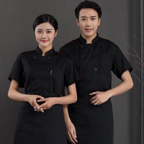 Chef Jacket Uniform Professional Veste De Cuisine Wholesale Custom Kitchen Hotel Sushi Men Women Canteen Party Wear Barber Shop