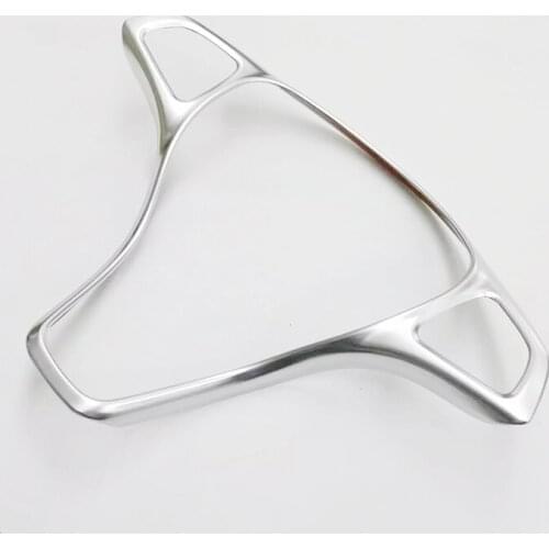 For Mercedes Benz E Class 2016 2017 2018 ABS Matte Car Steering wheel Decoration Button Trim Cover car styling Accessories 1pcs